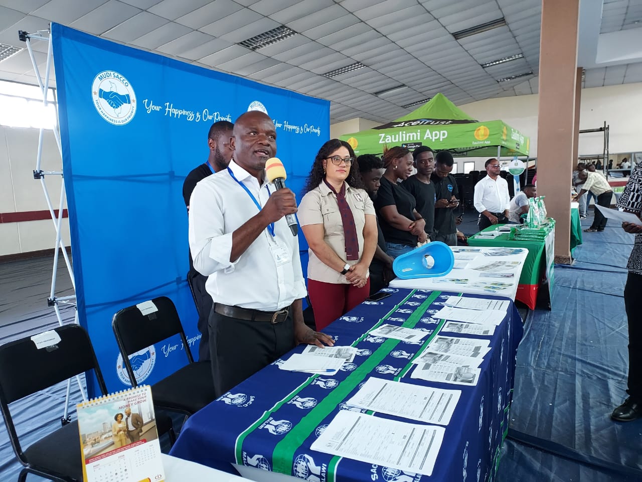 SUNBIRD SACCO AT INTERNATIONAL YEAR OF WOMAN FARMER EVENT AT COMESA HALL BLANTYRE